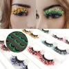 1 Pairs Luminous Mink Eyelashes Fluffy 3d Mink Lashes Dramatic Fluorescent False Eyelashes with Sequins