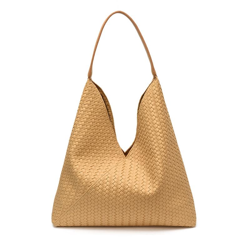 Borsa alla moda da donna a spalla singola, Borsa a mano casual con texture unica e look di alta gamma, Borsa shopper