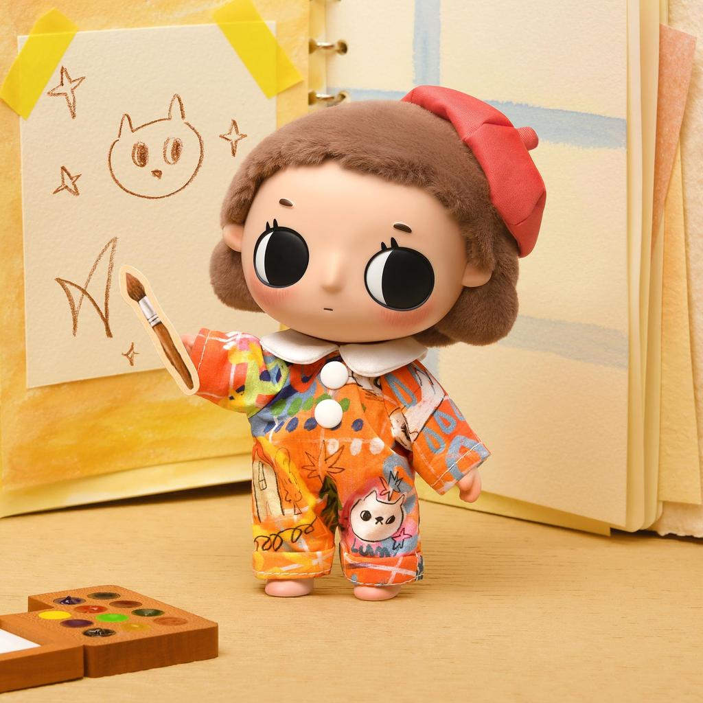 POP MART Nyota Where Moments Meet Series Plush Doll [Assorted Box 8 Pieces] Pop Mart Gacha Gacha Blind Box Figure Plastic Model Premium Toy PVC Soft