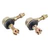 2Pcs M10 Tie Rod End Kit Ball Joint Steel Alloy High Torsion Proof Anti Dust Rubber for 50cc 110cc 150cc 200cc 250cc
