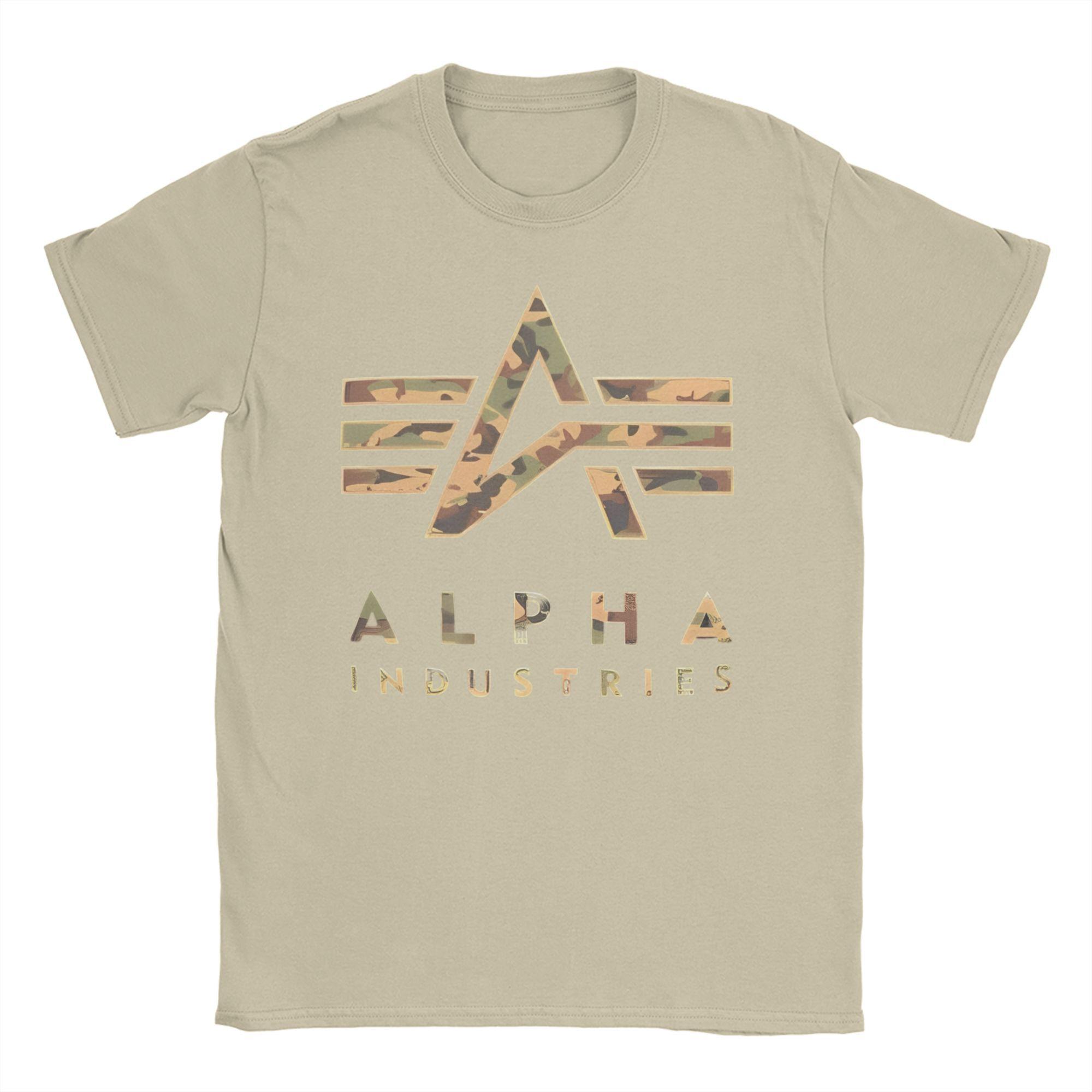 

Alpha Industries Peripheral Pattern T-Shirt Men Women Crewneck Pure Cotton T Shirt Brand Short Sleeve Tees Plus Size Clothes 4XL