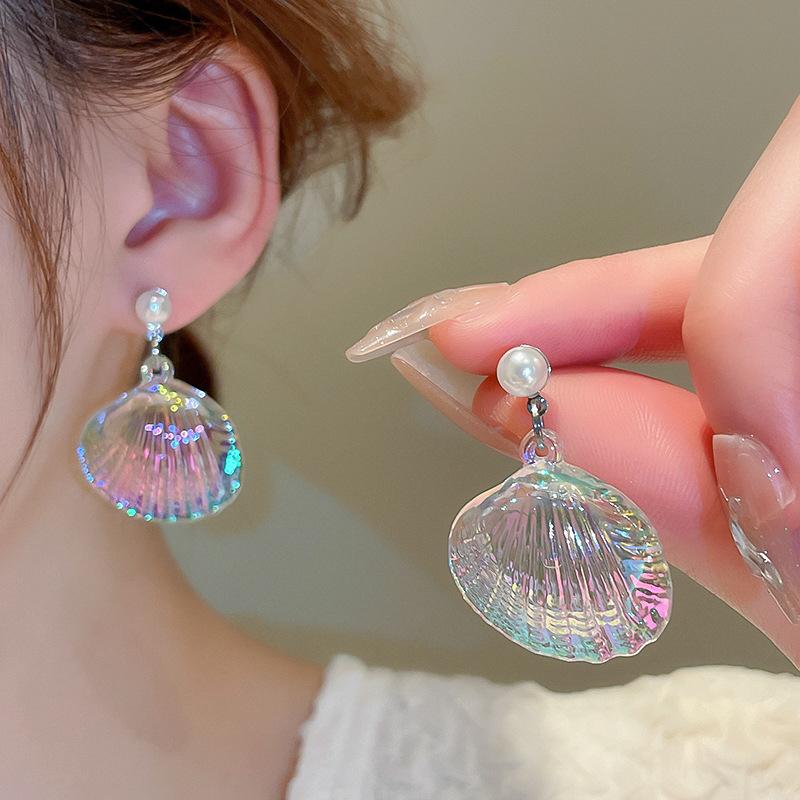 Red Butterfly Glass Long Pendant Earrings for Womne Wedding Party Jewelry