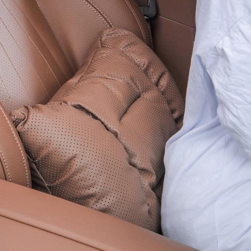Adjustable Premium Car Seat Headrest Cushion And Lumbar Support Pillow For Drivers Long Trip Fatigue Relief Universal