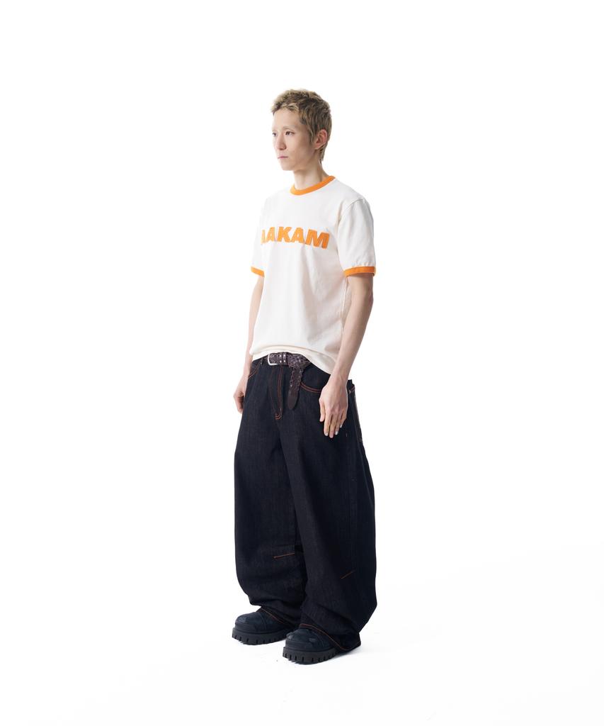 AAKAM Stitched Denim Pants (Black)