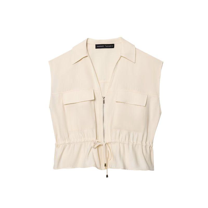 

Kaslead New Arrival Women s Clothing Fashion Style Sleeveless V Neck Tops Casual Pants 1971140 1971040 Apricot Tops L