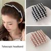 Elegant Pearls Hair Hoop Comfort Fits Expandable Designs Fashion Accessory Headband for Parties and Weddings Supplies