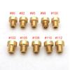 Pack of 10pcs 6mm 5mm Thread Motorcycle Main Jet M6 M5 Kit for DellOrto BGM Motoforce Carburetor Injector Nozzle Size 50-200