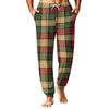 Men's Christmas Printed Thermal Pajama Pants for Fall Winter