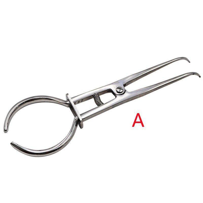 1 Pcs Dental Orthodontic Elastic Separators Circle Placement Pliers 2 Sizes Oral Teeth Ring Placing Forceps Dentist Tools