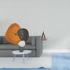 Modern Sailing Wall Clock Decorative Sailboat Statue Art Ornament Wood Watch for Bedroom Bathroom