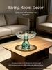 Luxurious K9 Crystal Glass Fruit Bowl - Tall Round Plate for Snacks & Desserts