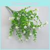Smith Eucalyptus Robusta Plant With Plastic Flowers For Indoor Decor Home