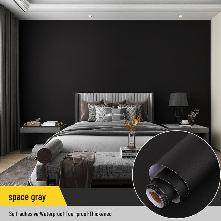 Self-Adhesive Solid Color PVC Wallpaper for Bedroom and Home Décor
