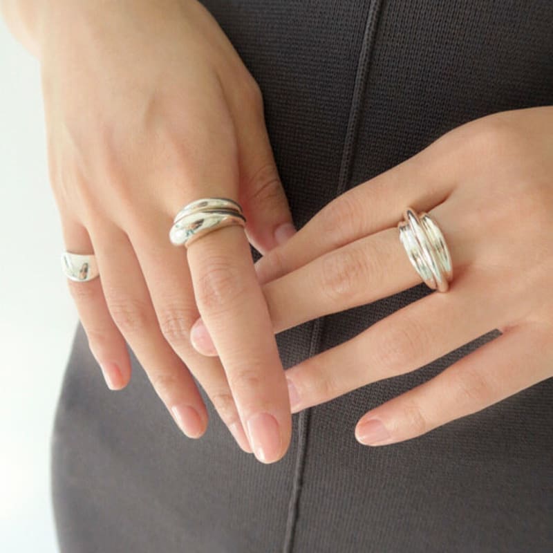 Oepe THREE LAYER RING (Silver)