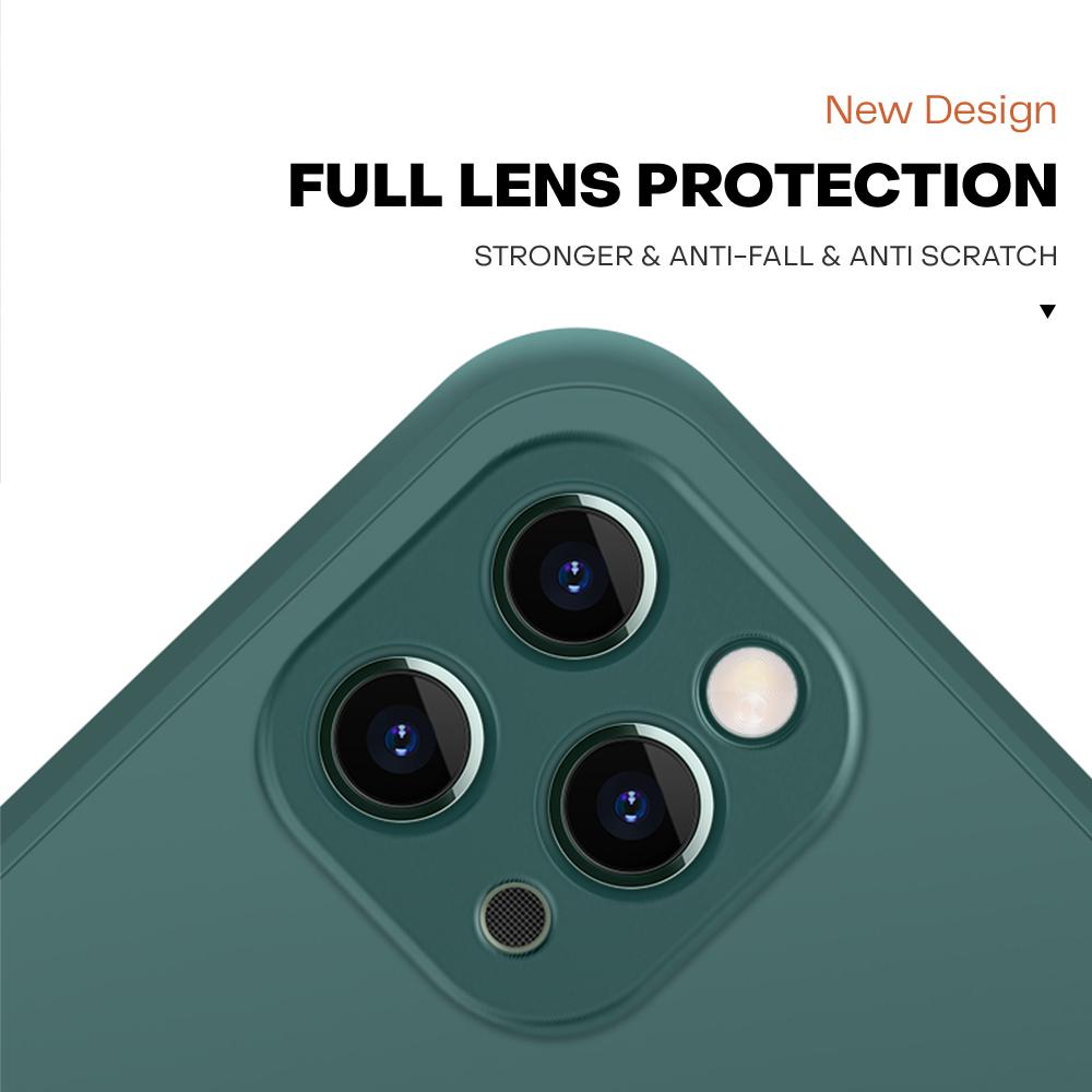 Krásný Roztomilý Kočky Pouzdro na Telefon pro iPhone 15 14 13 12 11 Samsung Galaxy S23 S22 A52 A52S Měkké Plná Ochrana Čtvercové Kryty z Tekutého Silikonu