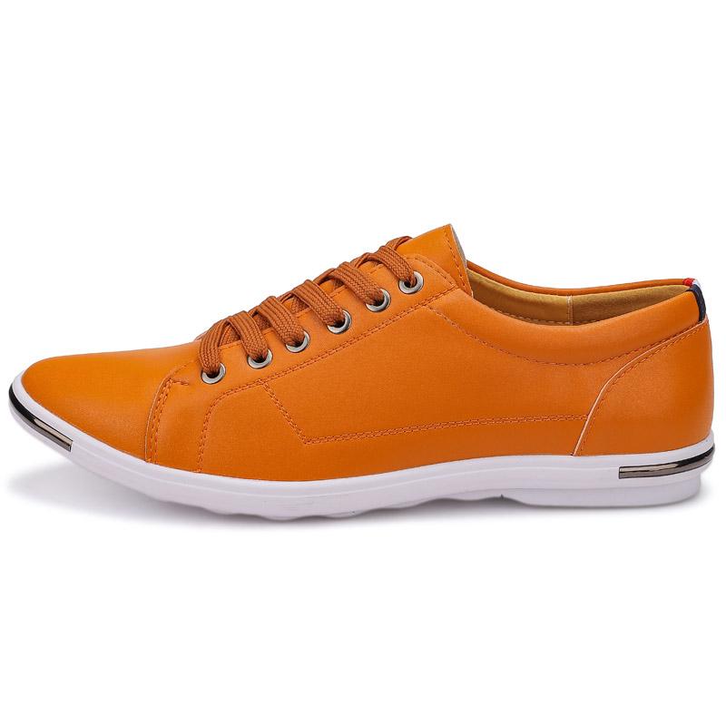 2025 Men's Comfortable Leather Casual Shoe Fashionable And Lightweight Sports Shoes Lace-Up Round -Toe Anti-Slip Walking Shoes