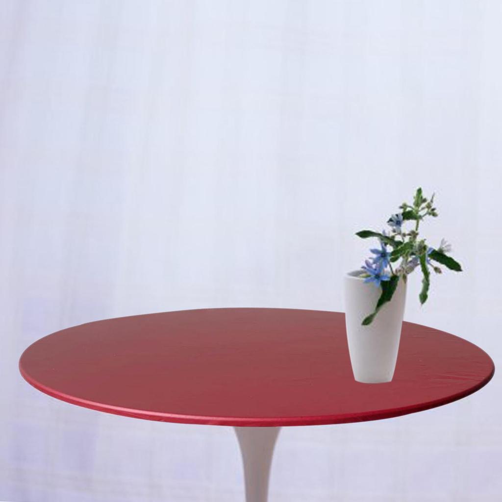 Round Tablecloth Dining Table Oilproof 27.5-33.5 Inch Tablecloth Easy to Clean