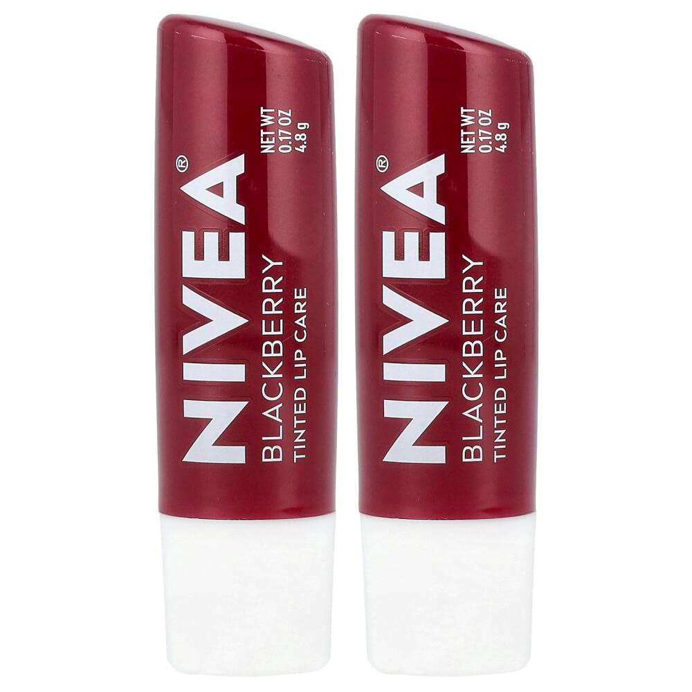 

Nivea Tinted Lip Care, Blackberry, 2 Count x 4.8g (0.17oz)