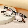 New Anti-blue Light Glasses for Men and Women, Korean Style, Fashionable Square Frame, Ultra-light, High-definition, Suitable for Middle-aged and