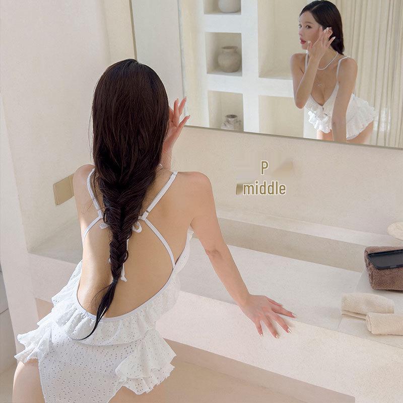 2026 Women's Triangle One-Piece Swimsuit: Stylish, Belly-Slimming Swimwear for Beach & Hot Springs