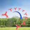 1Pc Tri-Blade Eva Boomerang - Colorful Outdoor Sports Boomerang For Family Fun, Exercise & Coordination Game, Ideal For Camping