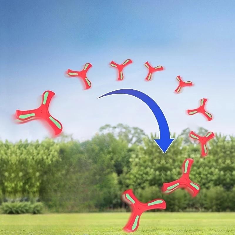 1Pc Tri-Blade Eva Boomerang - Colorful Outdoor Sports Boomerang For Family Fun, Exercise & Coordination Game, Ideal For Camping