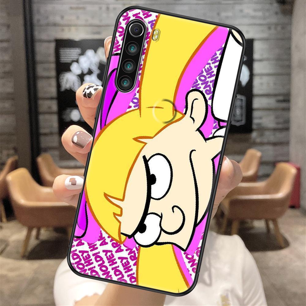 Cartoon Hey Arnold Phone Case For Xiaomi Redmi Note 7 8 9 10 7A 8T 9A 9T 9S 10S Pro black luxury funda soft cover tpu Etui