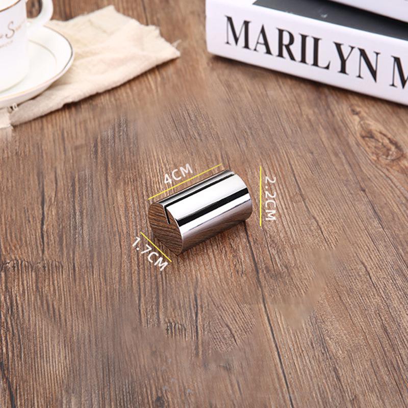 Stainless Steel Menu & Table Number Holder
