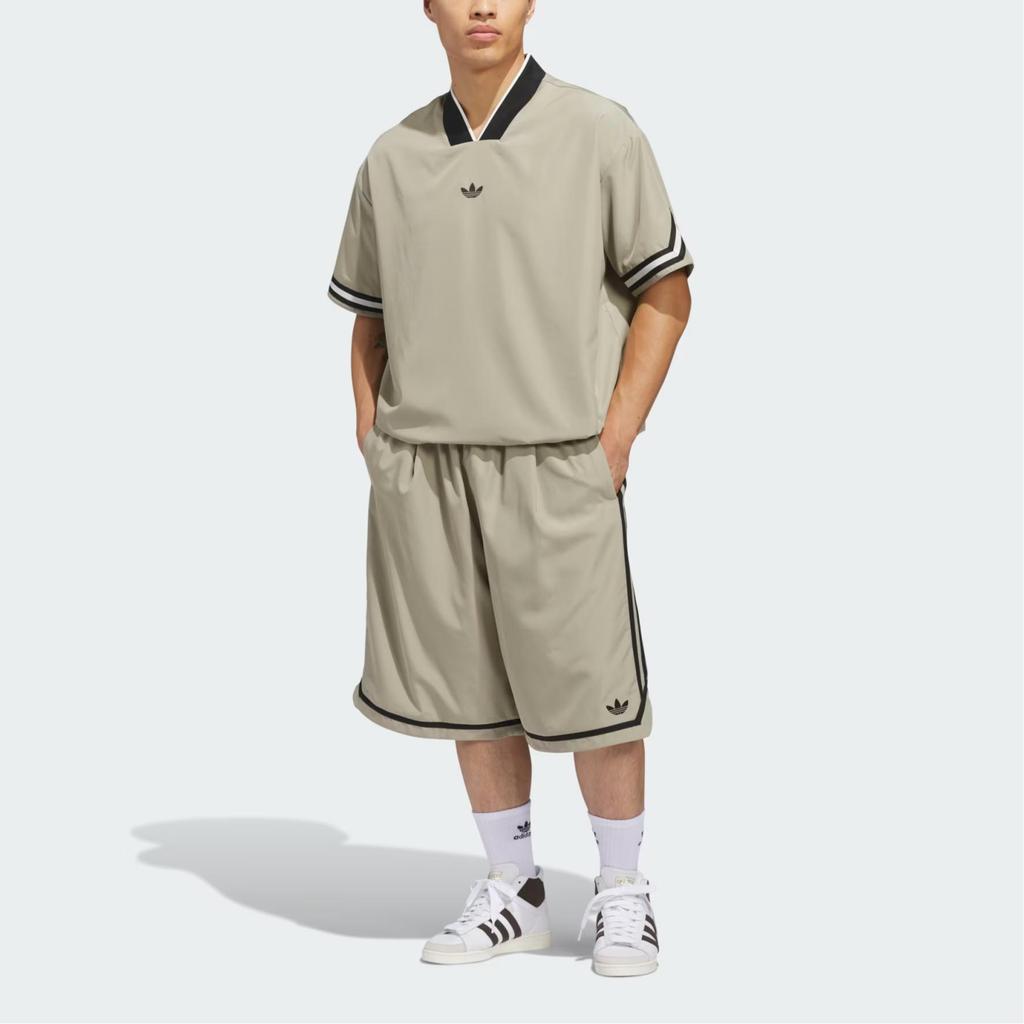 adidas Originals Basketball Warm Up Top Unisex Retro Streetwear AsiaFit Comfort Casual Sports Jacket Brown KA9350