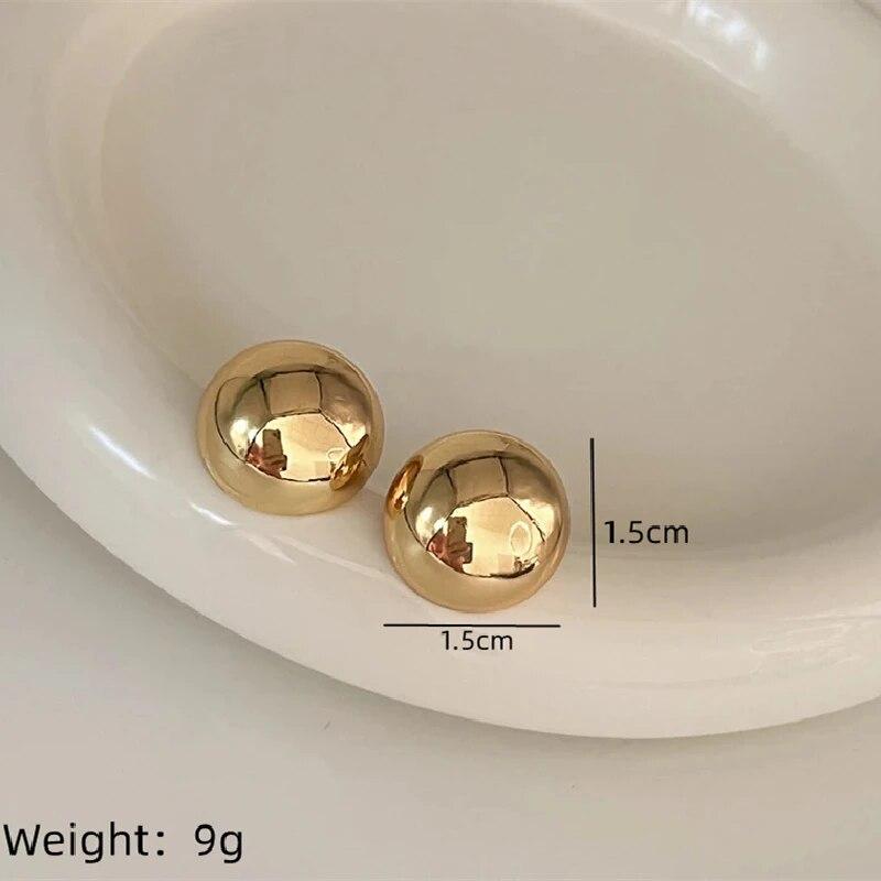 1 para lekko luksusowych, chłodnych, małych, błyszczących, stopowych, pozłacanych, posrebrzanych, geometrycznych, eleganckich kolczyków z temperamentem