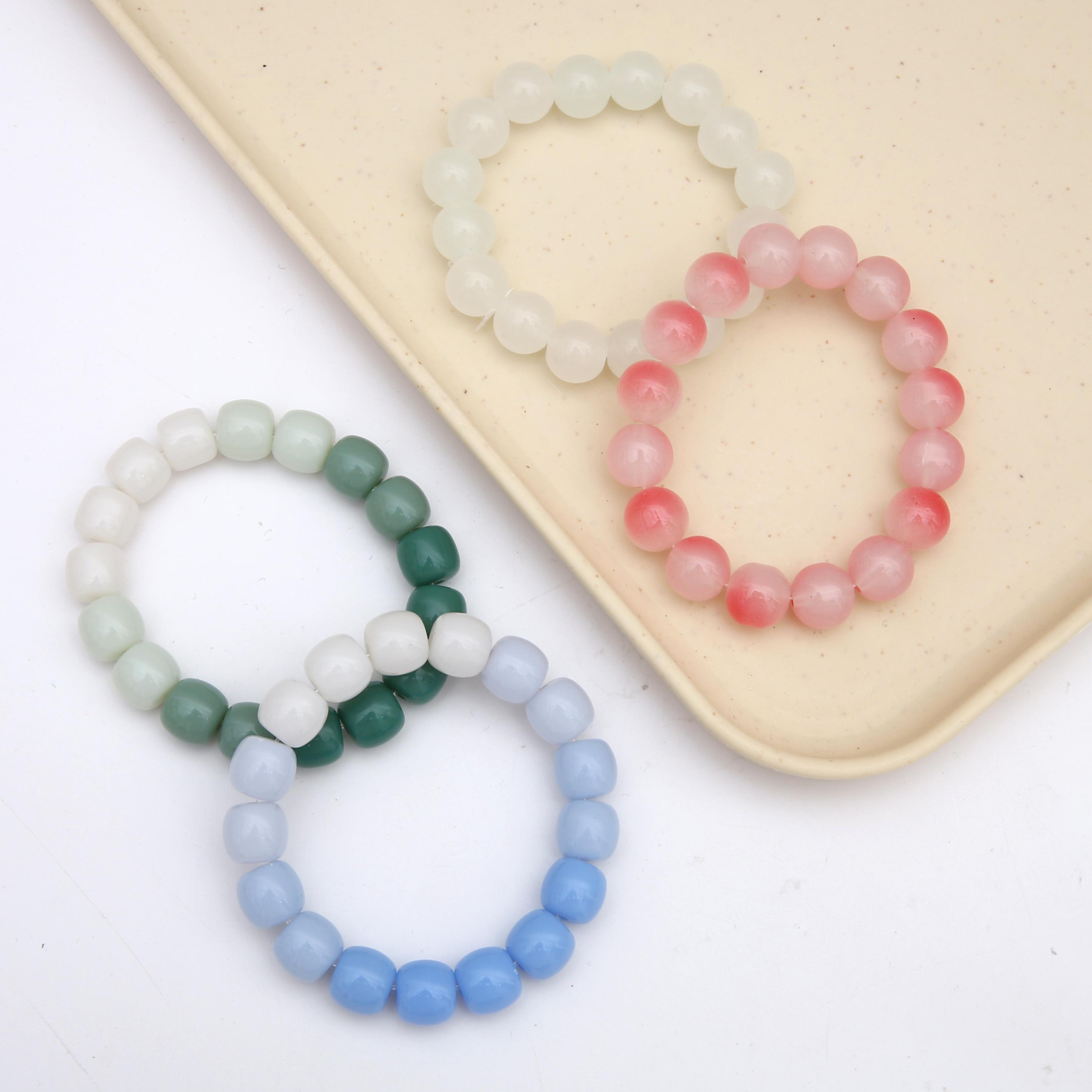 

12 мм акриловый градиентный ледопроницаемый браслет для женщин и девочек, подарочные ювелирные аксессуары