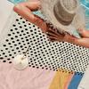Modern Geometry Dot Line Art Microfiber Printed Beach Towel Mountain Climbing Yoga Beach Swimming Running Absorbent Soft Towel