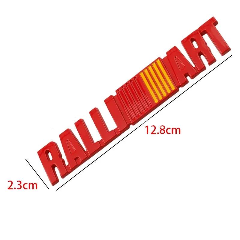 Car Rear Trunk Grill Ralliart Logo Sticker For Mitsubishi L200 Lancer Outlander Pajero Triton RVR ASX EVO Emblem Grille Badge
