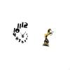 Creative Modern 3D Wall Clock Sculpture Stylish Arabic Numbers Animal Art Decorative Ornament for