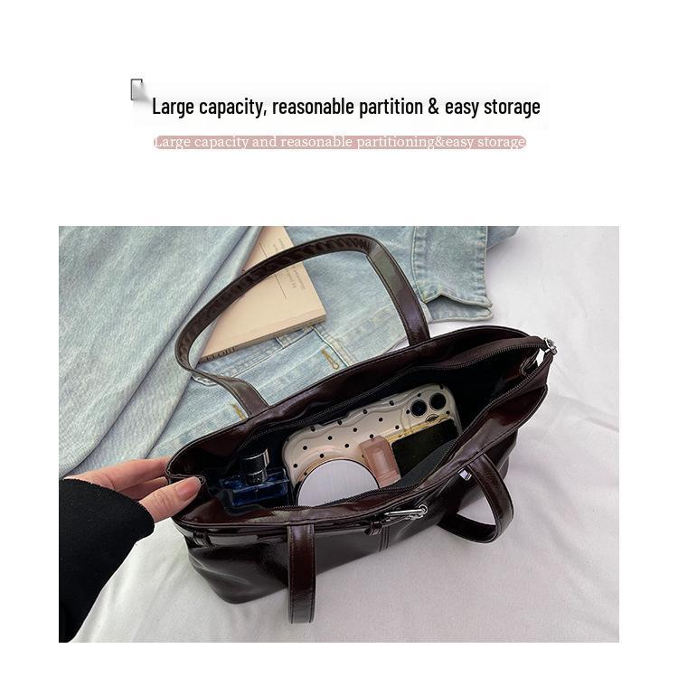 2025 Women's Textured Fashion Handbag: Versatile Casual Commuter Shoulder Bag