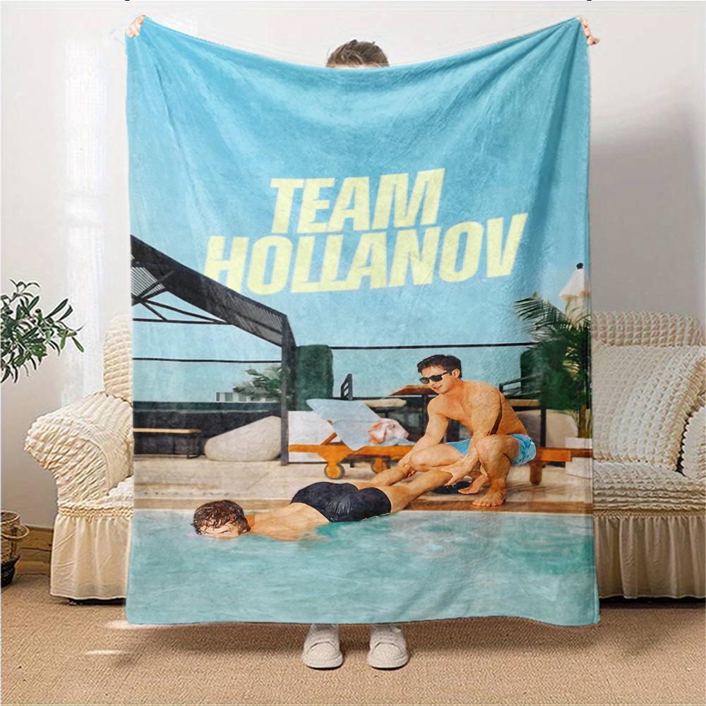 Team Hollanov Pool Party Blanket Soft Throw Blanket For Home Bedroom Bed Sofa Travel Office Solid Christmas Blanket