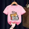 T Shirt Cat Chinoiserie Style Funny Summer Retro Trend Cartoon Kitten Tops Tee Tshirt Kids Design Lovers Casual Short Sleeved