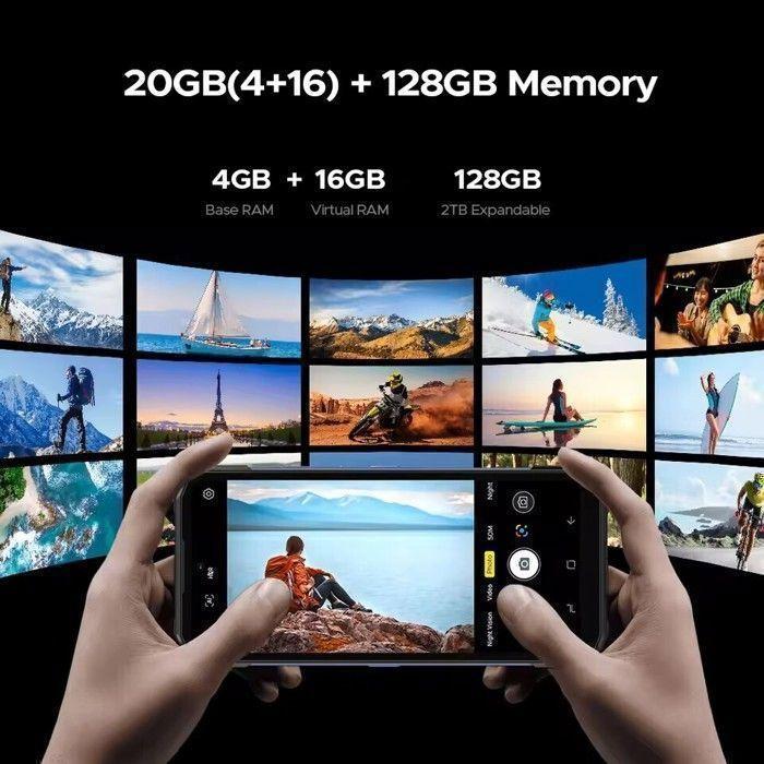 DOOGEE S200 VIP Edition 5G AI Téléphone Portable Incassable + Casque Conduction Osseuse 48GO+256GO 6,72”+1,32” Arrière Ecran Argent