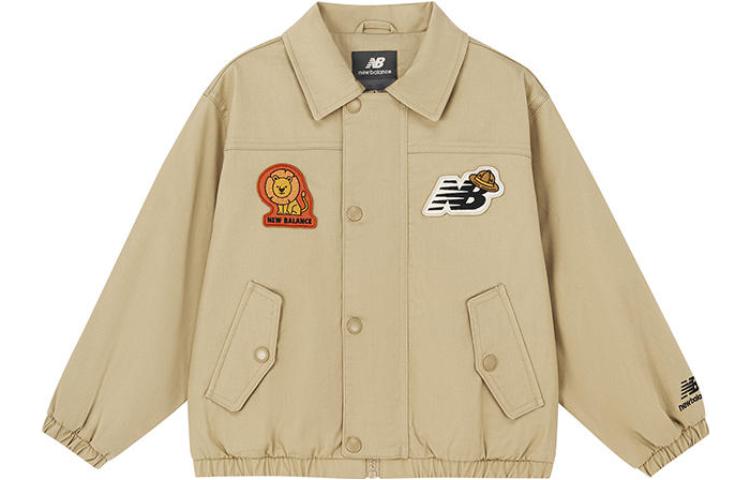 New Balance Kids Jackets Lapel Moderate 7AD13033-BEI 140
