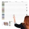 2026 Kalender Großer Kalender Kawaii To-Do-Liste Planer Zielzeitplaner Großer Mehr-Monats-Wiederverwendbarer Kalender