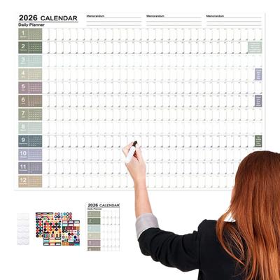 2026 Calendar Large Calendar Kawaii To Do List Planner Target Schedule Planner Large Multi Month Reusable Poster