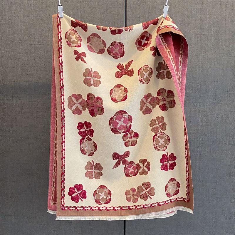 Autumn and Winter Travel Warm Cashmere Shawl Scarf Fashion Women Luxury Print Pashmina Blanket Wraps Female Poncho Bufanda