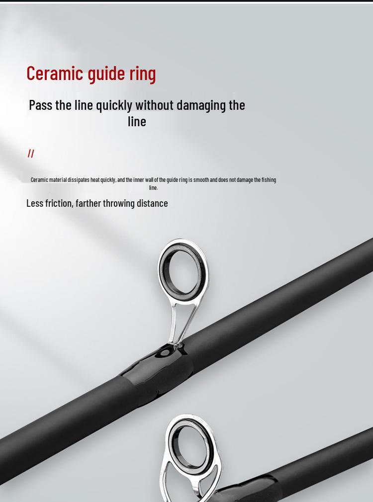 Beginner's Complete Lure Fishing Set: Long-Casting Rod with Guide Rings