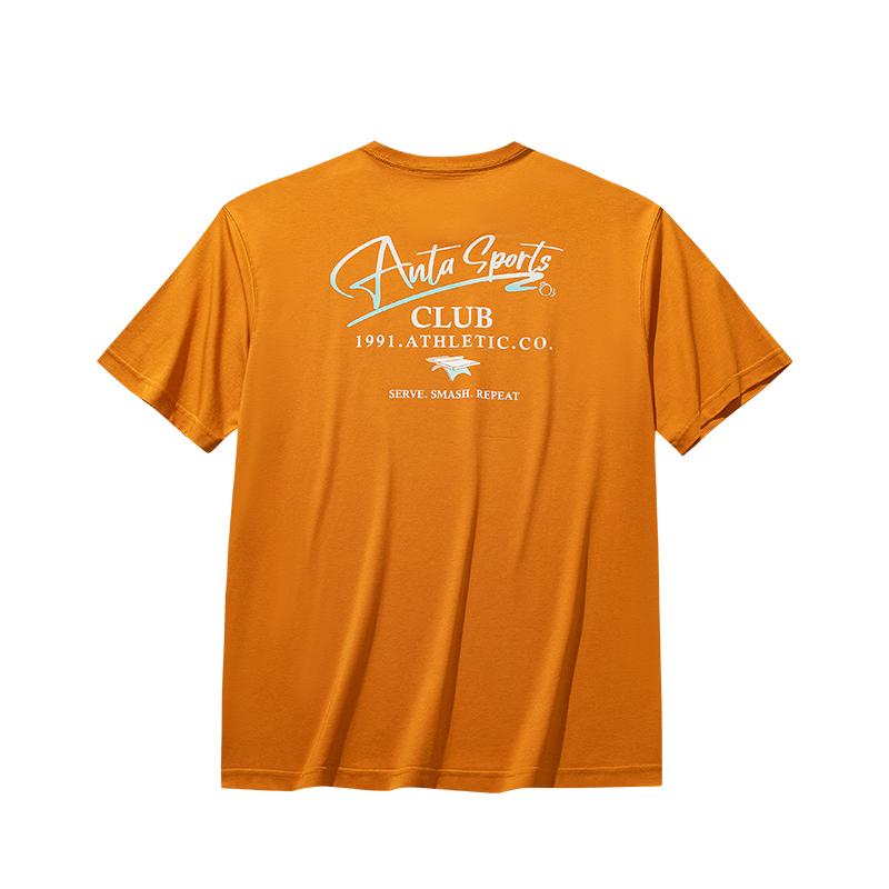 Anta Fan Zhendong Cool Brew Tee Unisex Tops Orange Yellow 152628107-2