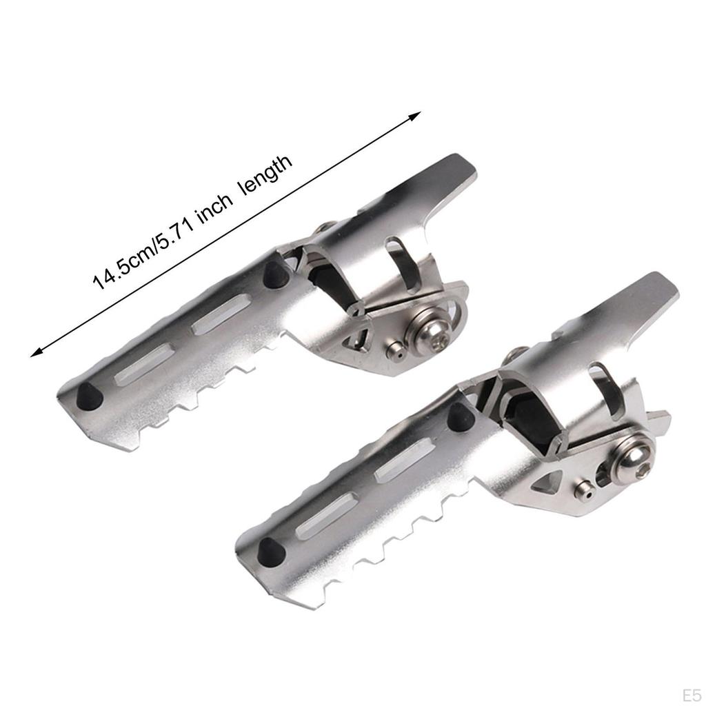 2 stycken Motorcykel Motorvakt Motorcykel Fotpinnar Fotstöd Professionella Rostfria Stål Tillbehör