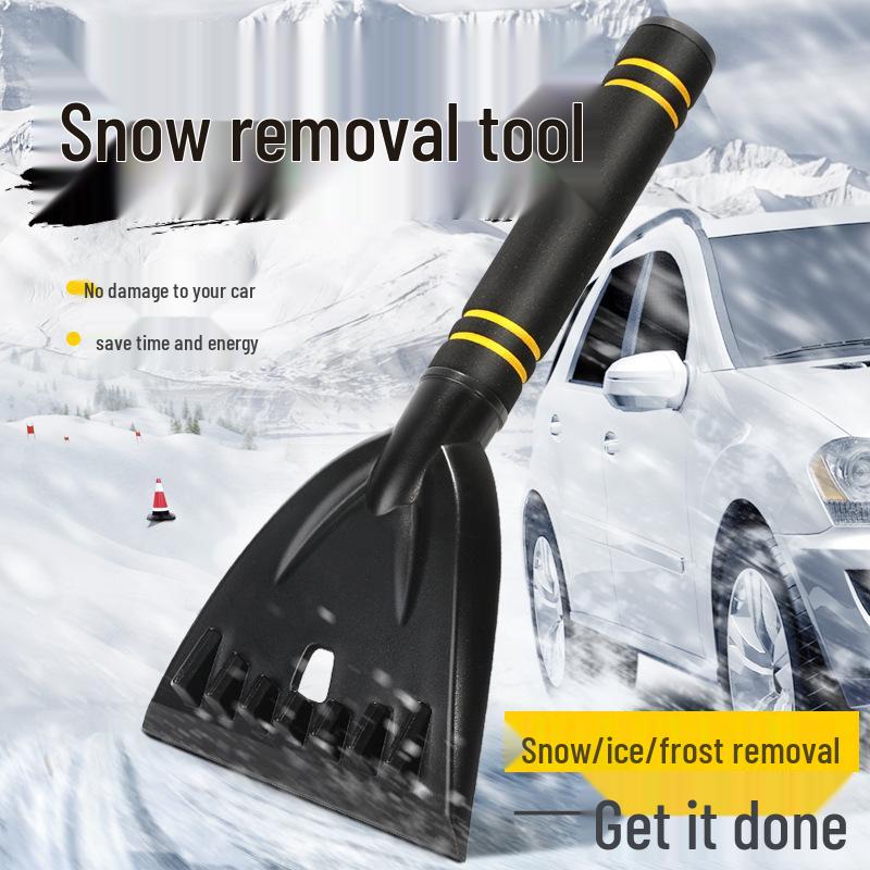 Multifunctional Car Snow Shovel & Ice Scraper Brush - Gentle on Glass