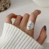 Delicate Openwork Texture Cuff Finger Rings For Women Girl Fashion New Jewelry Bosom Friend Gift Party anillos mujer