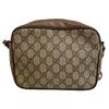 GUCCI 6423 Vintage Old Gucci Pochette GG pattern PVC Shoulder Bag Brown PVC Used