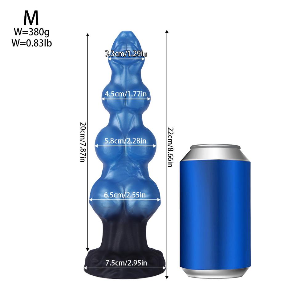 Animal-Shaped Silicone Dildo - Unisex Adult Toy for Anal Expansion & Pleasure