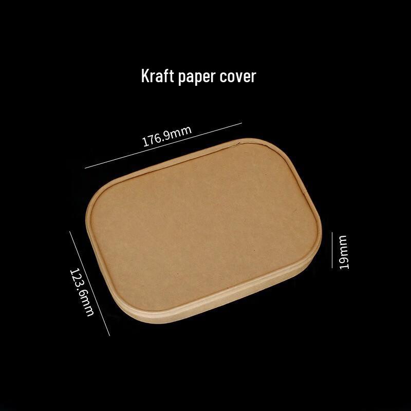 

Disposable Kraft Paper Square Bowl with Lid